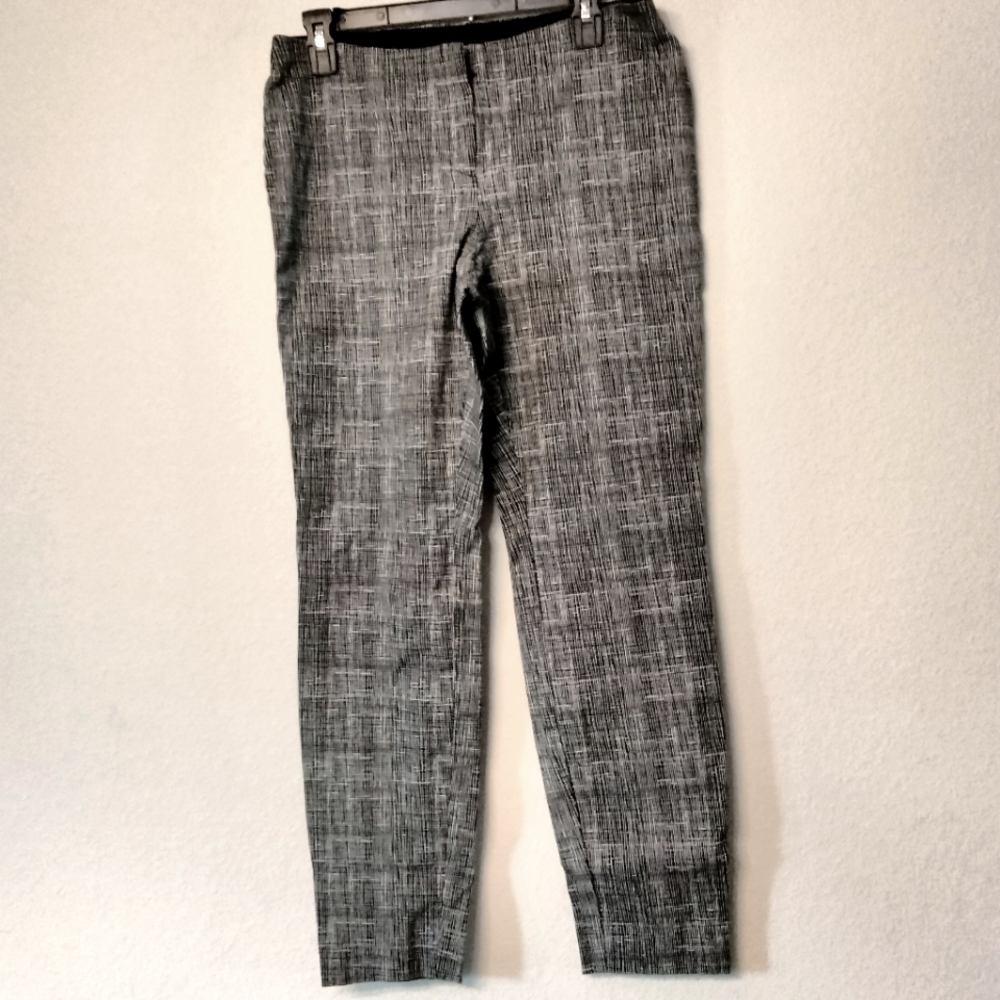 ALFANI black white plaid look design pants punk goth business
